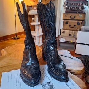 J. Chisholm Black Western Boots